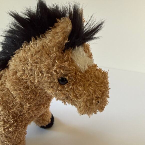 Douglas Cuddle Toy Tan Black Mane Buckskin Pony/Horse Plush Soft Stuffed Toy GUC - Picture 8 of 16